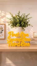 Personalised Quote Stand  Three Lines