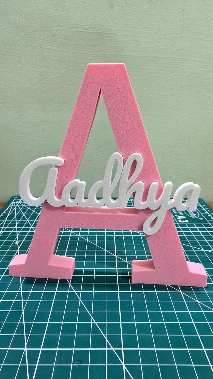 Personalised 3D Name Stand