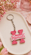 Name Keychain with Letter